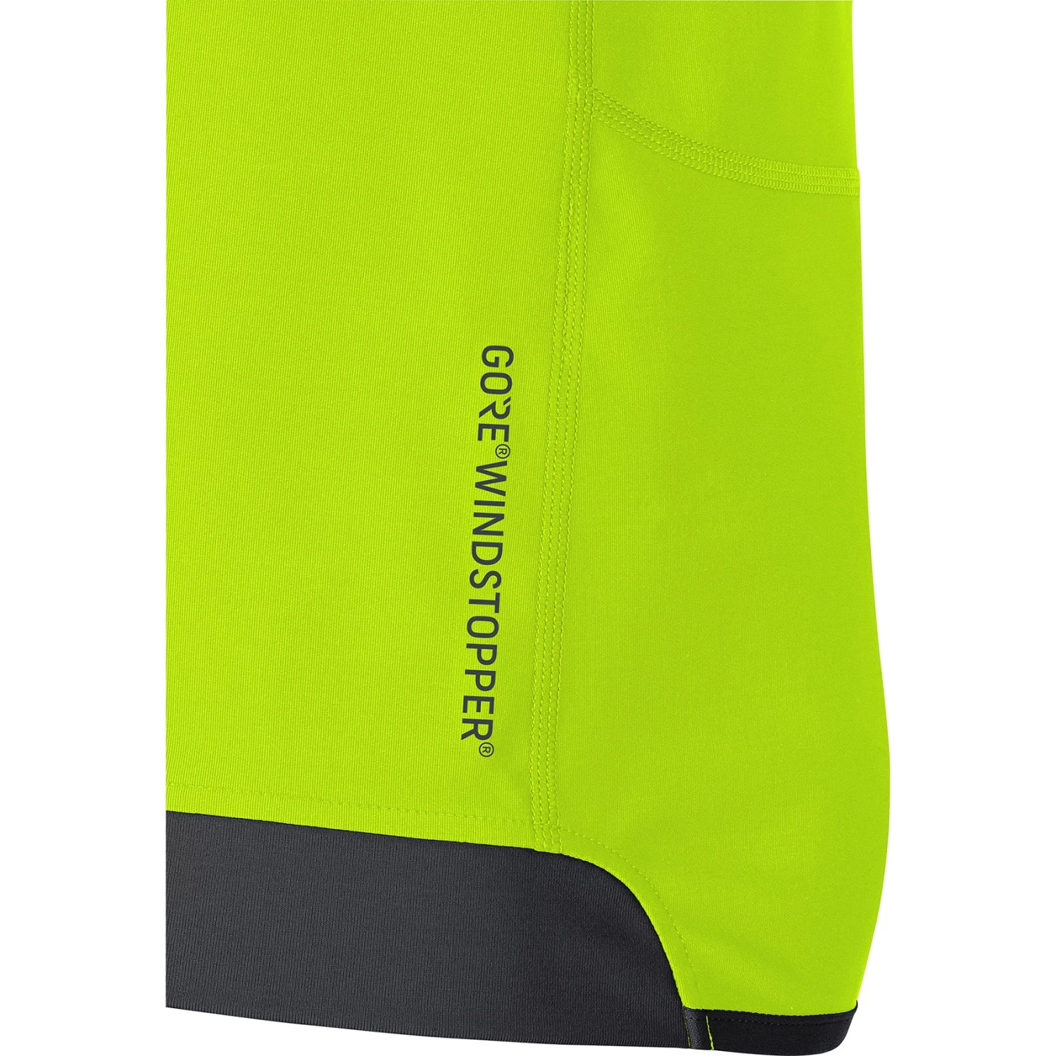 Gore Wear Men's R3 Partial GORE® WINDSTOPPER® Shirt - Neon Yellow/Black 5 Gore Wear Men's R3 Partial GORE® WINDSTOPPER® Shirt - Neon Yellow/Black - Image 5