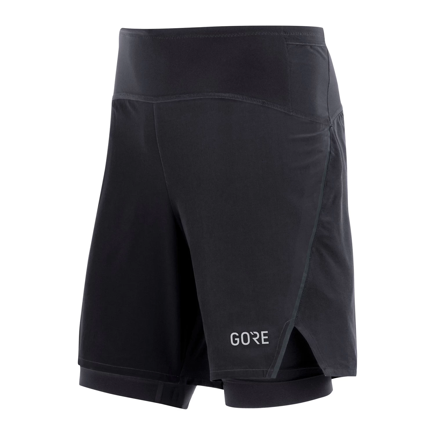 Gore Wear Men's R7 2 In1 Shorts - Black 1 Gore Wear Men's R7 2 In1 Shorts - Black