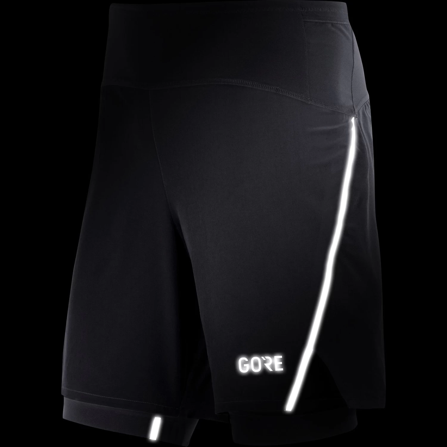 Gore Wear Men's R7 2 In1 Shorts - Black 2 Gore Wear Men's R7 2 In1 Shorts - Black - Image 2
