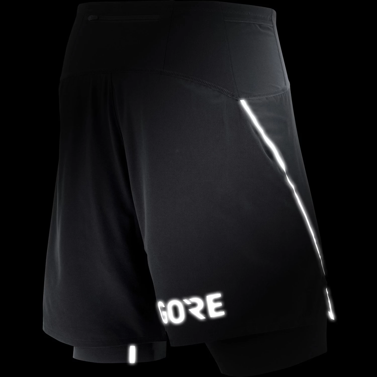 Gore Wear Men's R7 2 In1 Shorts - Black 4 Gore Wear Men's R7 2 In1 Shorts - Black - Image 4