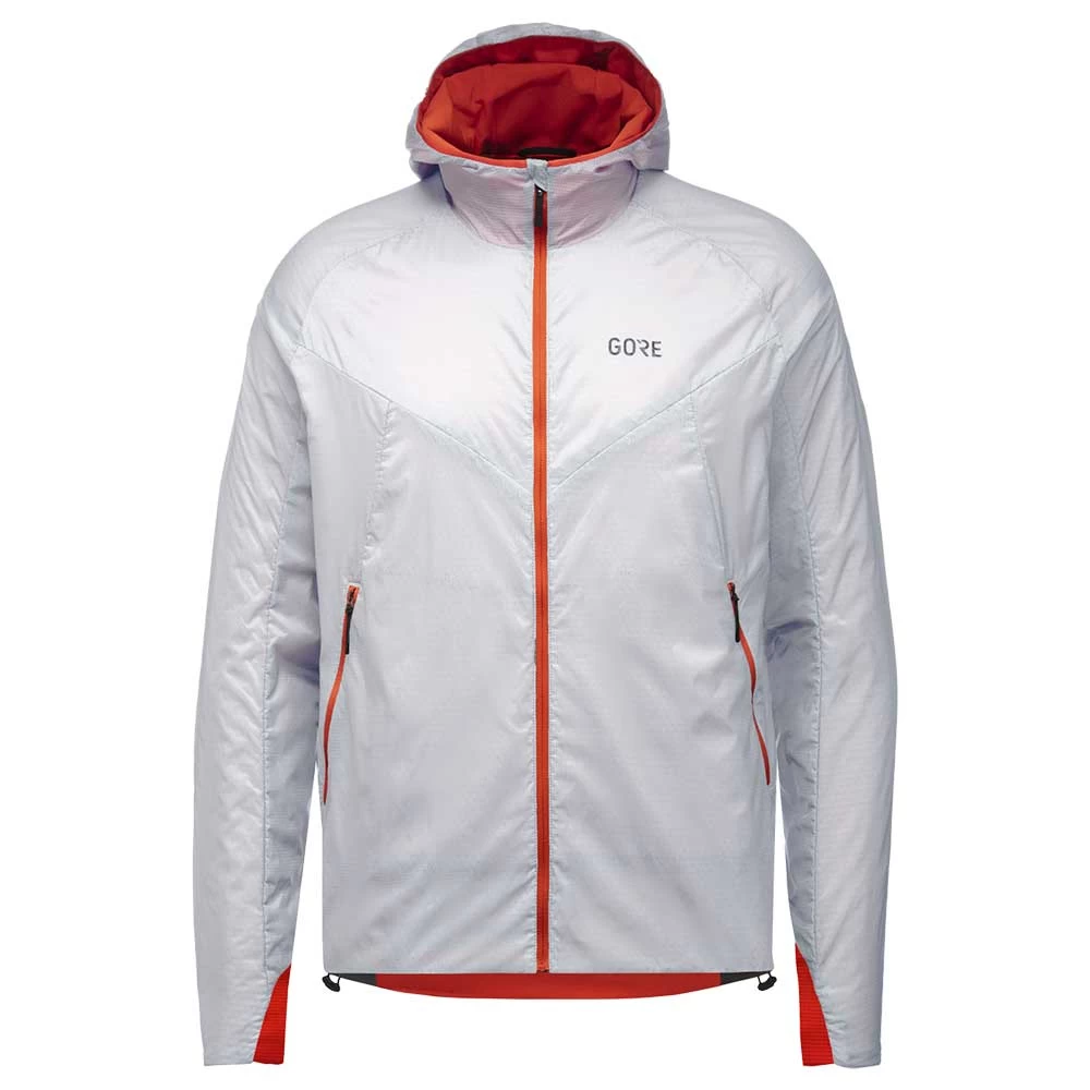 Gore Wear Men's R5 GTX Infinium Insulated Jacket - White/Fireball 1 Gore Wear Men's R5 GTX Infinium Insulated Jacket - White/Fireball