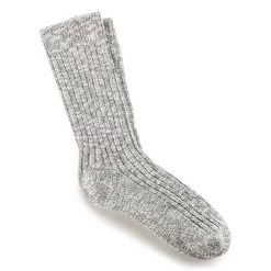 Birkenstock Women's Cotton Slub Socks - Gray / White