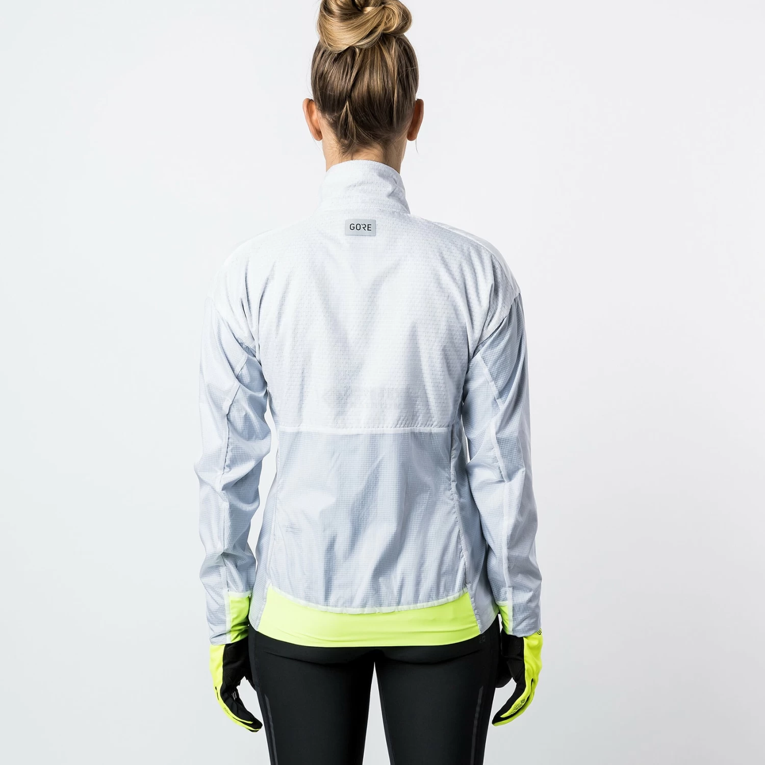 Gore Wear Women's Drive Jacket - White/Neon Yellow 4 Gore Wear Women's Drive Jacket - White/Neon Yellow - Image 4
