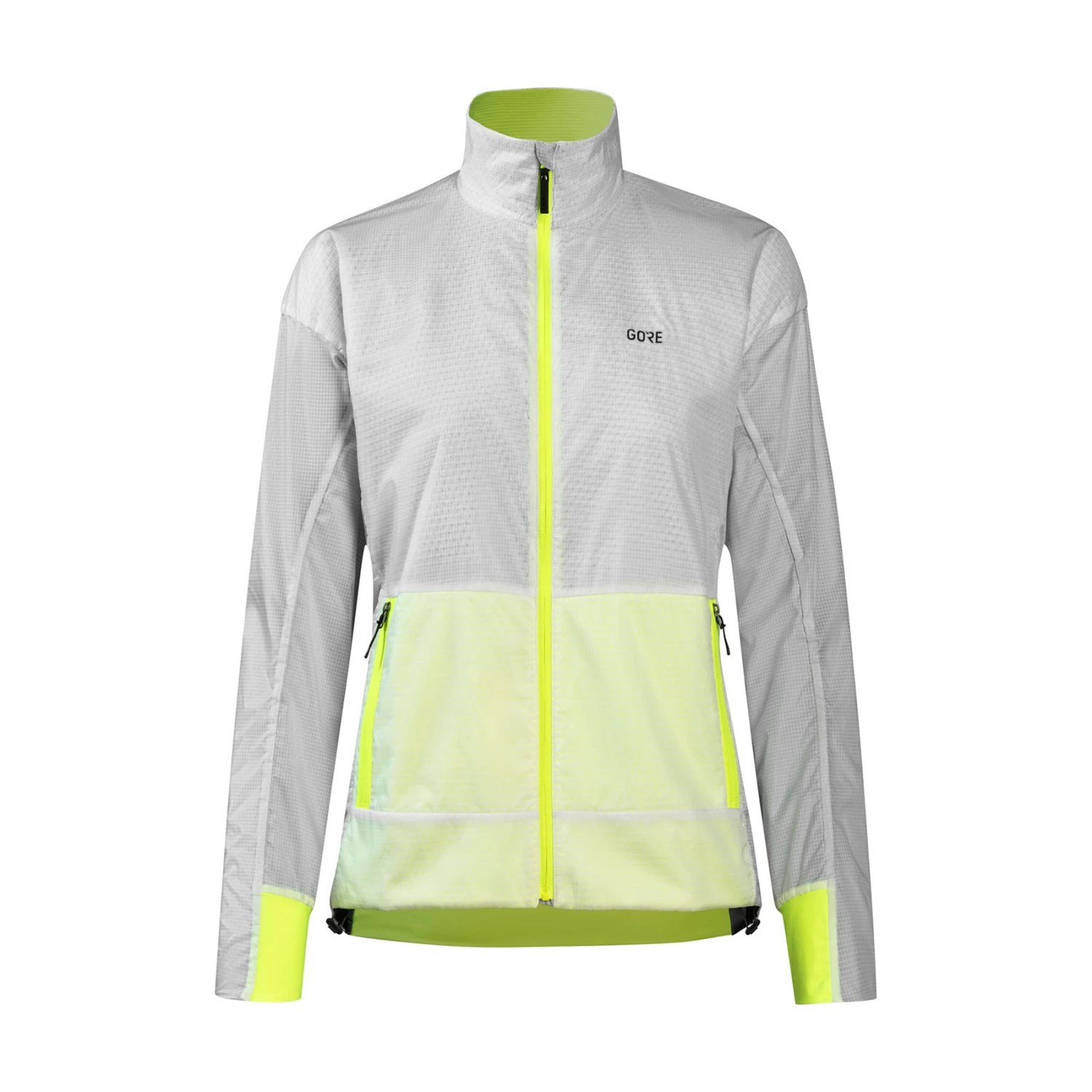 Gore Wear Women's Drive Jacket - White/Neon Yellow 1 Gore Wear Women's Drive Jacket - White/Neon Yellow