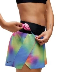 Hoka Women's 4" Glide Short - Black Multi -Sportswear Sales Store 1135016 MULT 04 1