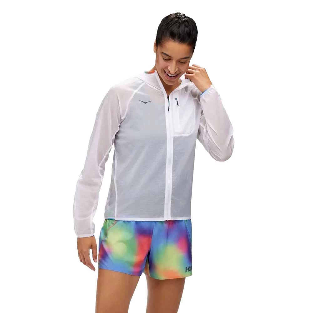 Hoka Women's Skyflow Jacket - White Multi 1 Hoka Women's Skyflow Jacket - White Multi