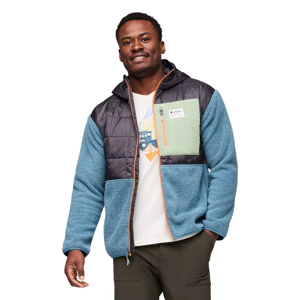 Cotopaxi Men's Trico Hybrid Hooded Jacket - Graphite/Blue Spruce 4 Cotopaxi Men's Trico Hybrid Hooded Jacket - Graphite/Blue Spruce - Image 4