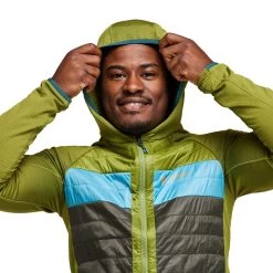 Cotopaxi Men's Capa Hybrid Insulated Hooded Jacket - Cedar/Iron -Sportswear Sales Store 1200x1200 png S23 M Capa Hybrid Insulated Hooded Jacket Cedar Iron 6