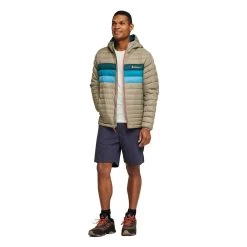 Cotopaxi Men's Fuego Down Hooded Jacket - Stone Stripe -Sportswear Sales Store 1200x1200 png S23 M Fuego Down Hooded Jacket Stone Stripes 2