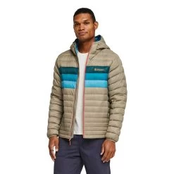 Cotopaxi Men's Fuego Down Hooded Jacket - Stone Stripe -Sportswear Sales Store 1200x1200 png S23 M Fuego Down Hooded Jacket Stone Stripes 3