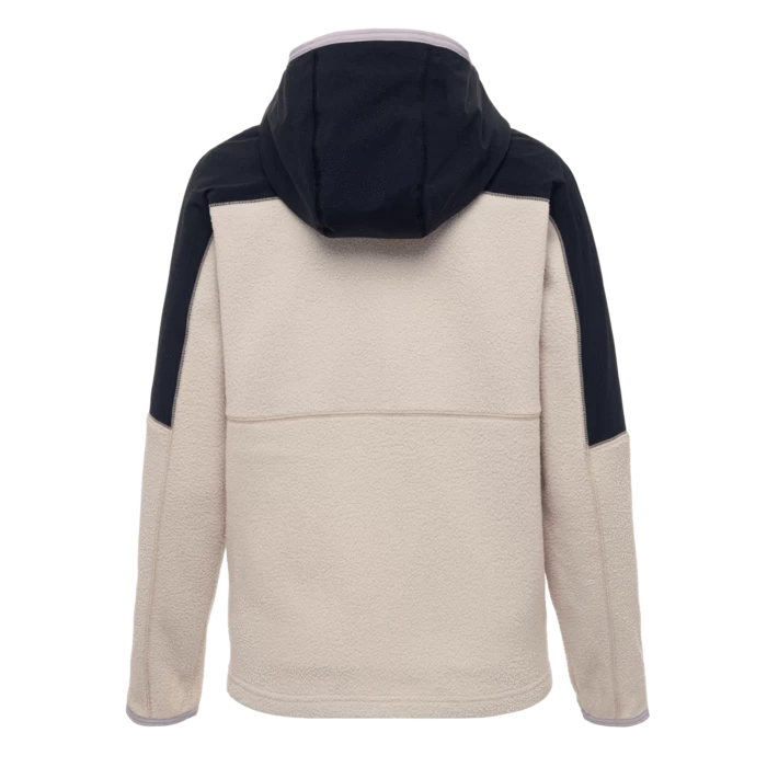 Cotopaxi Women's Abrazo Hooded Full-Zip Fleece Jacket - Black & Cream 2 Cotopaxi Women's Abrazo Hooded Full-Zip Fleece Jacket - Black & Cream - Image 2