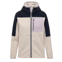 Cotopaxi Women's Abrazo Hooded Full-Zip Fleece Jacket - Black & Cream