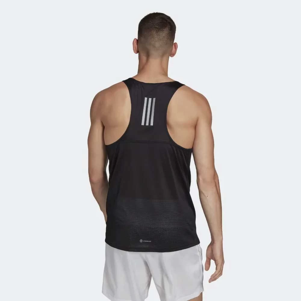 ADIDAS Men's Own The Run Singlet - Black 3 ADIDAS Men's Own The Run Singlet - Black - Image 3