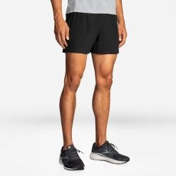 BROOKS Men's Sherpa 5" Short - Black 11 BROOKS Men's Sherpa 5" Short - Black -Sportswear Sales Store 211332 001 MA Sherpa 5in Short