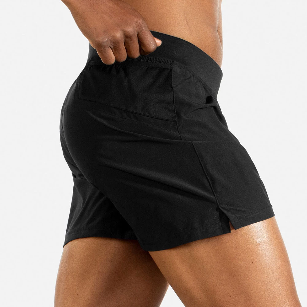 BROOKS Men's Sherpa 5" Short - Black 5 BROOKS Men's Sherpa 5" Short - Black - Image 5