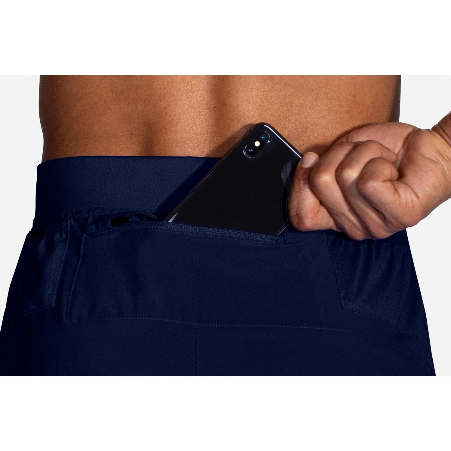 BROOKS Men's Sherpa 5" Short - Navy 7 BROOKS Men's Sherpa 5" Short - Navy - Image 7