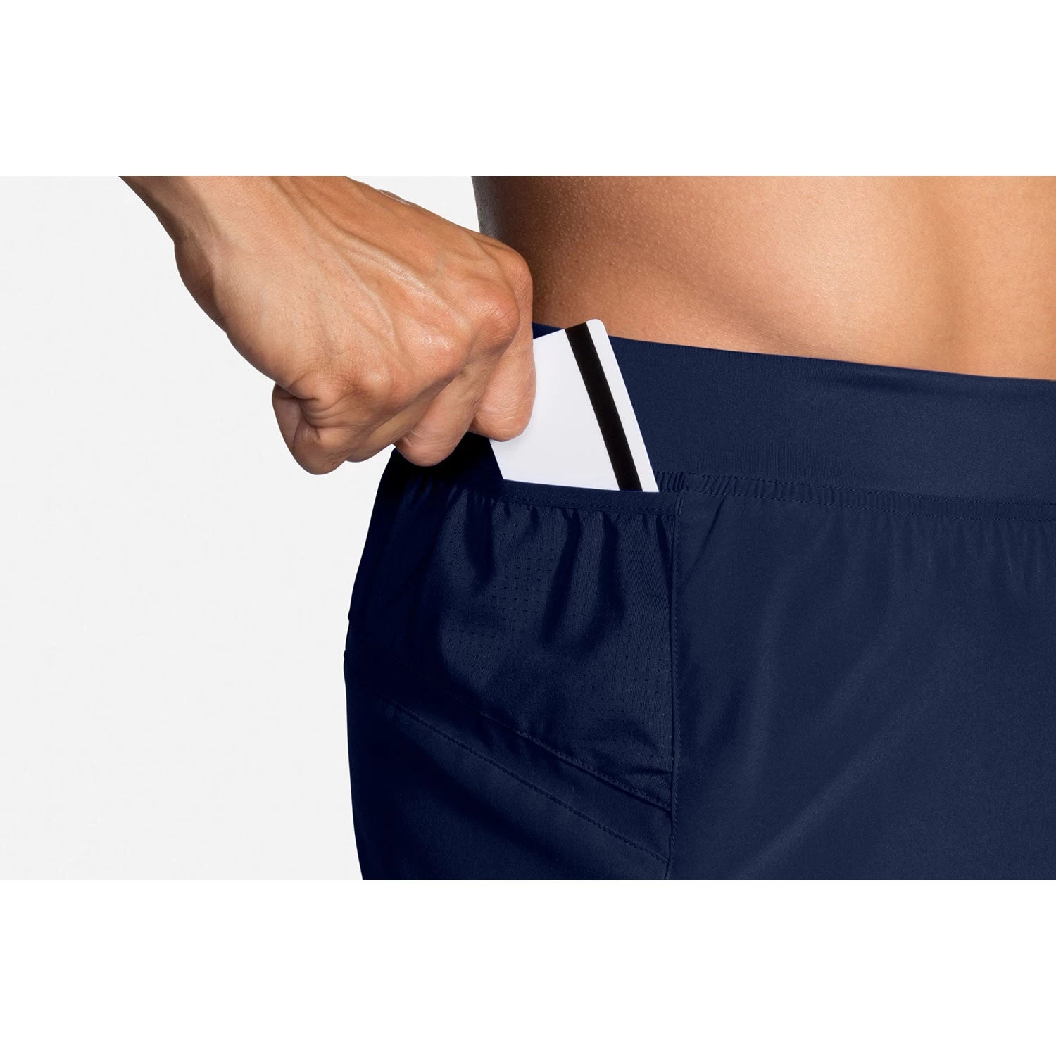 BROOKS Men's Sherpa 5" Short - Navy 8 BROOKS Men's Sherpa 5" Short - Navy - Image 8