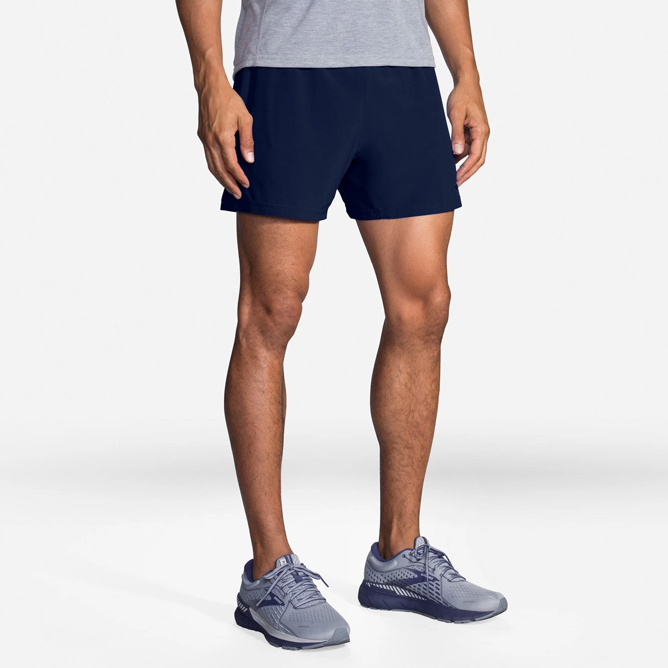 BROOKS Men's Sherpa 5" Short - Navy 2 BROOKS Men's Sherpa 5" Short - Navy - Image 2