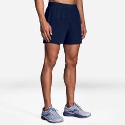 BROOKS Men's Sherpa 5" Short - Navy 11 BROOKS Men's Sherpa 5" Short - Navy -Sportswear Sales Store 211332 451 mf Sherpa 5in Short