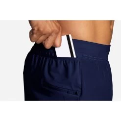 BROOKS Men's Sherpa 7" 2-In-1 Short - Navy -Sportswear Sales Store 211333 451 D3 Sherpa 7in 2in1 Short