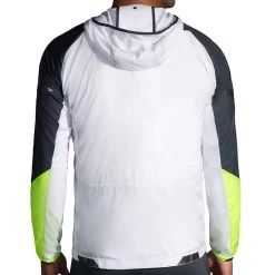 BROOKS Men's Run Visible Convertible Jacket - White/Asphalt/Nightlife -Sportswear Sales Store 211406 134 MB Run Visible Convertible Jacket 1