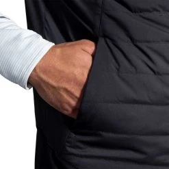 BROOKS Men's Shield Hybrid Vest 2.0 - Black -Sportswear Sales Store 211416 001 D2 Shield Hybrid Vest 2