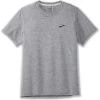 BROOKS Men's Distance Short Sleeve 2.0 Top - Heather Ash