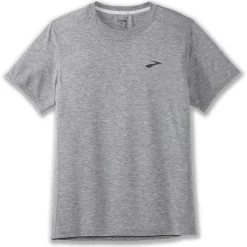 BROOKS Men's Distance Short Sleeve 2.0 Top - Heather Ash