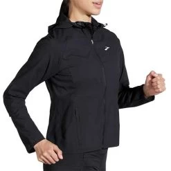 BROOKS Women's Canopy Jacket 2022 - Black 15 BROOKS Women's Canopy Jacket 2022 - Black -Sportswear Sales Store 221521 001 MV Canopy Jacket