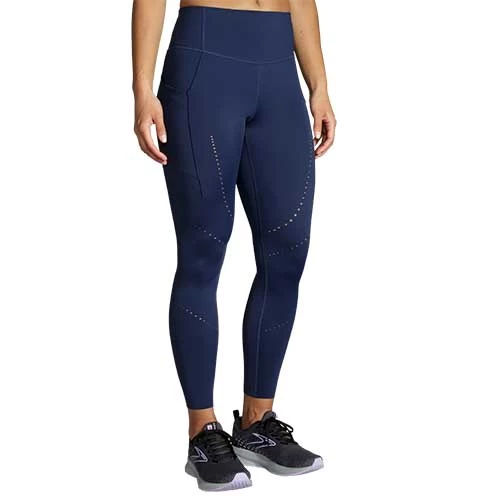 BROOKS Women's Method 7/8 Tight 2022 - Navy 2 BROOKS Women's Method 7/8 Tight 2022 - Navy - Image 2
