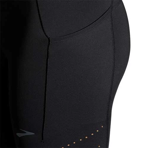 BROOKS Women's Method 8" Short Tight - Black 2 BROOKS Women's Method 8" Short Tight - Black - Image 2