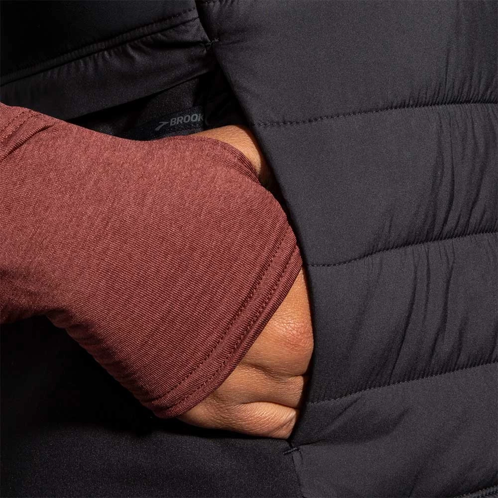 BROOKS Women's Shield Hybrid Vest 2.0 - Black 6 BROOKS Women's Shield Hybrid Vest 2.0 - Black - Image 6