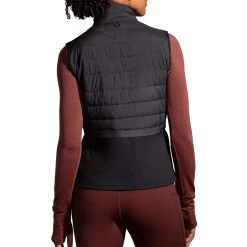 BROOKS Women's Shield Hybrid Vest 2.0 - Black 10 BROOKS Women's Shield Hybrid Vest 2.0 - Black -Sportswear Sales Store 221556 001 MB Shield Hybrid Vest 2