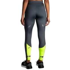 BROOKS Women's Run Visible Tight - Asphalt/Nightlife -Sportswear Sales Store 221558 044 MB Run Visible Tight