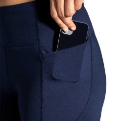 BROOKS Women's Moment 8in Short Tight - Navy -Sportswear Sales Store 221585 451 D2 Moment 8in Short Tight
