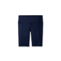 BROOKS Women's Moment 8in Short Tight - Navy