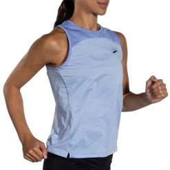 BROOKS Women's Sprint Free Tank 2.0 - Lt Lavender/Blue Lavender -Sportswear Sales Store 221605 405 MV Sprint Free Tank 2