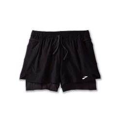 BROOKS Women's High Point 3in 2-in-1 Shorts - Black