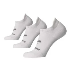 BROOKS Unisex Run-In No Show 3-Pack - White