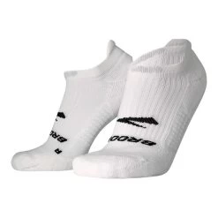 BROOKS Unisex Ghost No Show Sock - White -Sportswear Sales Store 280498 100 LF Ghost No Show