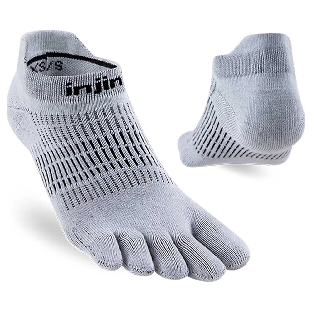 Injinji Women's Run Lightweight No Show Coolmax - Gray 2 Injinji Women's Run Lightweight No Show Coolmax - Gray - Image 2