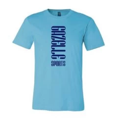 Unisex Vertical Gazelle Sports Jersey Short Sleeve Tee - Turquoise