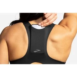 BROOKS Women's Drive 3 Pocket Run Bra - Black -Sportswear Sales Store 350080 001 D1 Drive 3 Pocket Run Bra