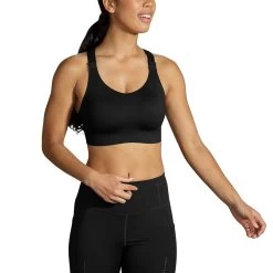 BROOKS Women's Dare Racerback Run Bra 2.0 - Black 16 BROOKS Women's Dare Racerback Run Bra 2.0 - Black -Sportswear Sales Store 350085 001 MA Dare Racerback Run Bra 2