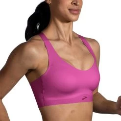 BROOKS Women's Dare Strappy 2.0 Run Bra - Frosted Mauve -Sportswear Sales Store 350088 607 MV Dare Strappy Run Bra 4