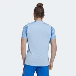 ADIDAS Men's Spain 2022 Away Jersey - Glow Blue/Glory Blue -Sportswear Sales Store 352d937cbd824ef39454aea400c351a0 9366
