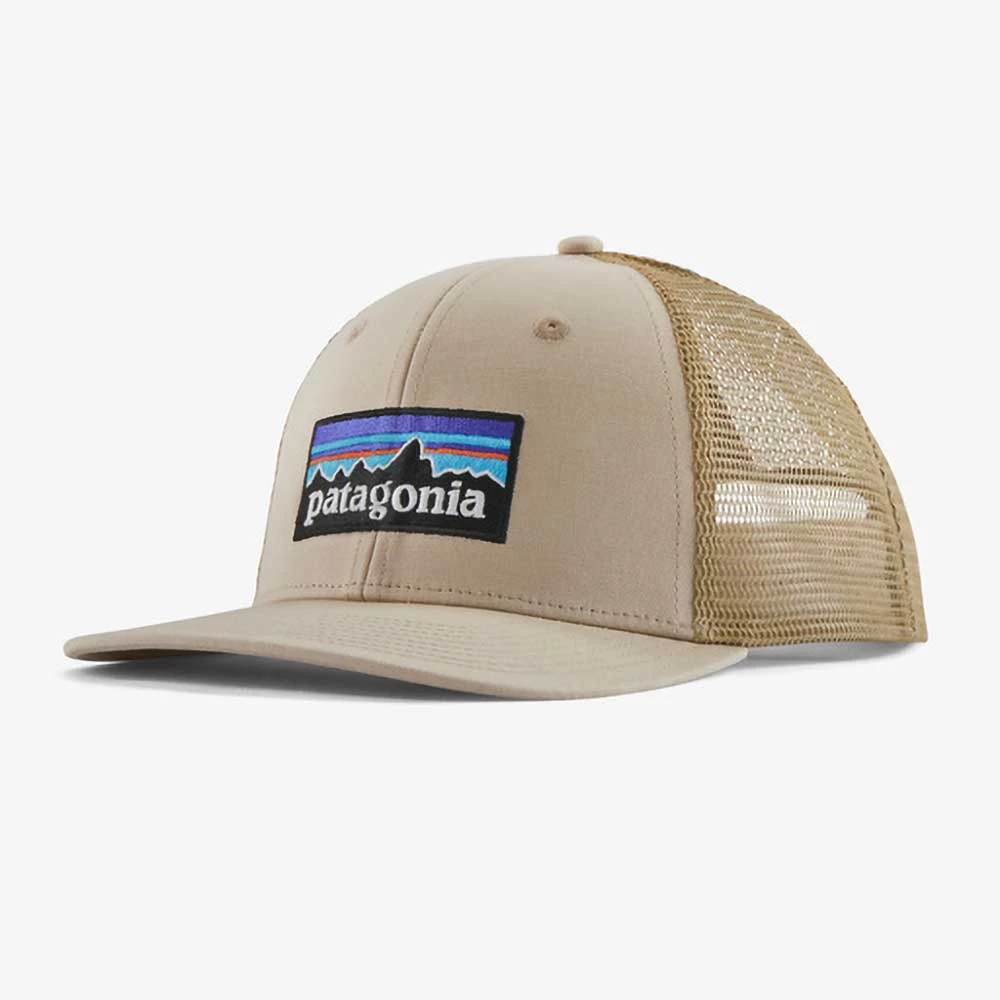 Patagonia Unisex P-6 Logo Trucker Hat - Oar Tan W/ Classic Tan 1 Patagonia Unisex P-6 Logo Trucker Hat - Oar Tan W/ Classic Tan