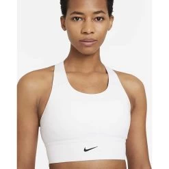 Women's Nike Swoosh Longline Bra Med Padded - White/Black 8 Women's Nike Swoosh Longline Bra Med Padded - White/Black -Sportswear Sales Store 44a10426 e216 48cf bfed bf5358476848