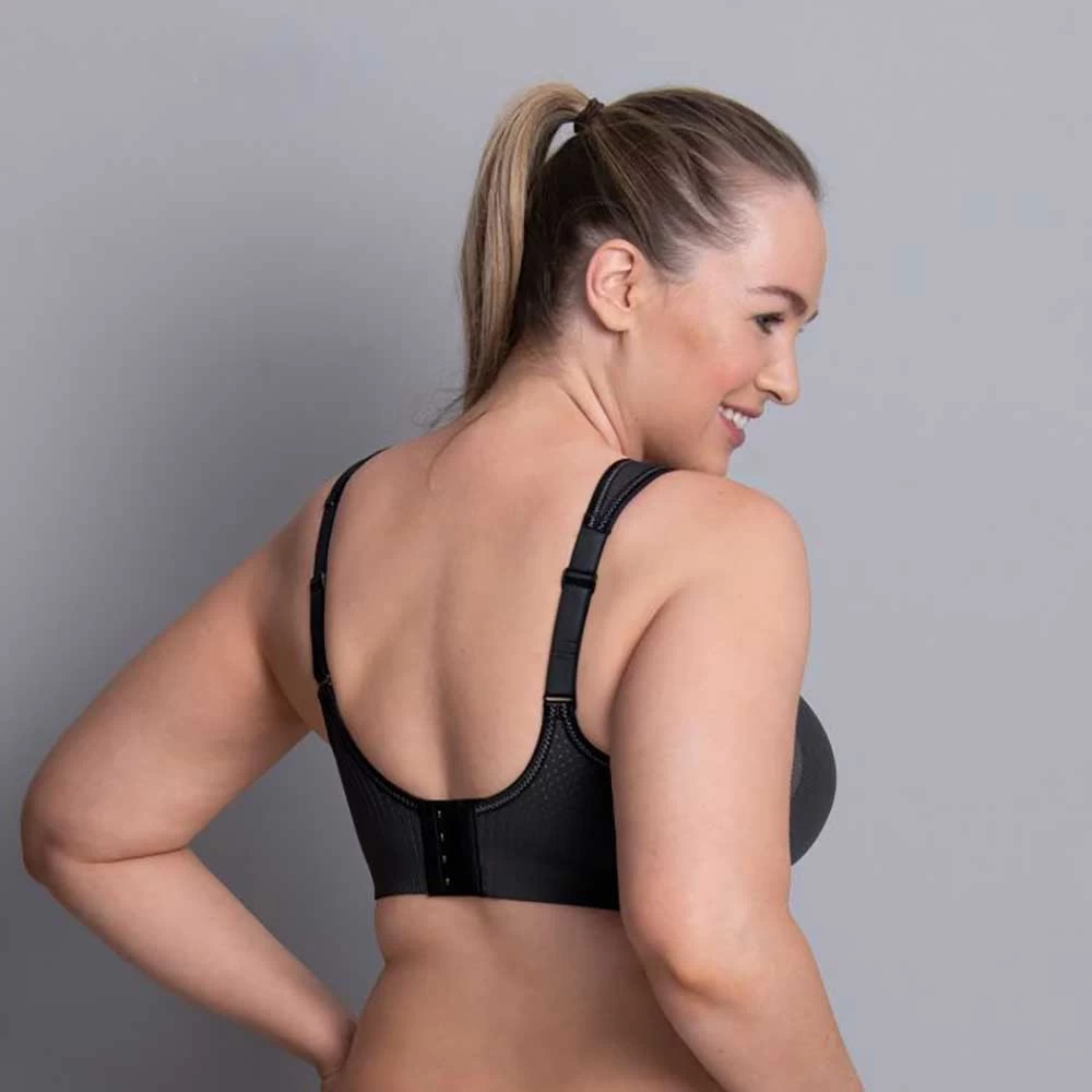 Women's AIR CONTROL DELTAPAD - Maximum Support Sports Bra- Anthracite 2 Women's AIR CONTROL DELTAPAD - Maximum Support Sports Bra- Anthracite - Image 2