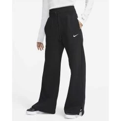 Nike Women's Fleece High Rise Pant Wide - Black